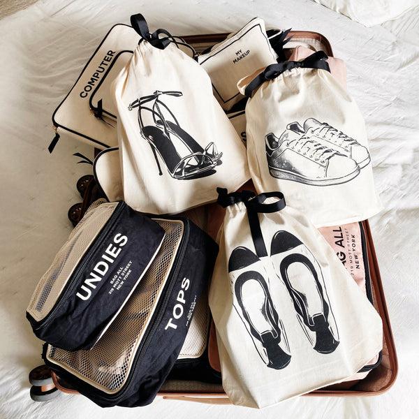 bag all Shoe Bags Set 3-pack Cream