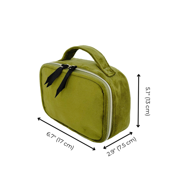 Bag All Small Beauty Box Green Velvet