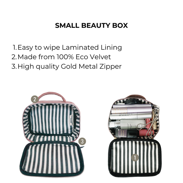 Bag All Small Beauty Box Pink Velvet