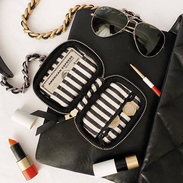 Bag All Small Wallet Pink/Blush With Black Piping