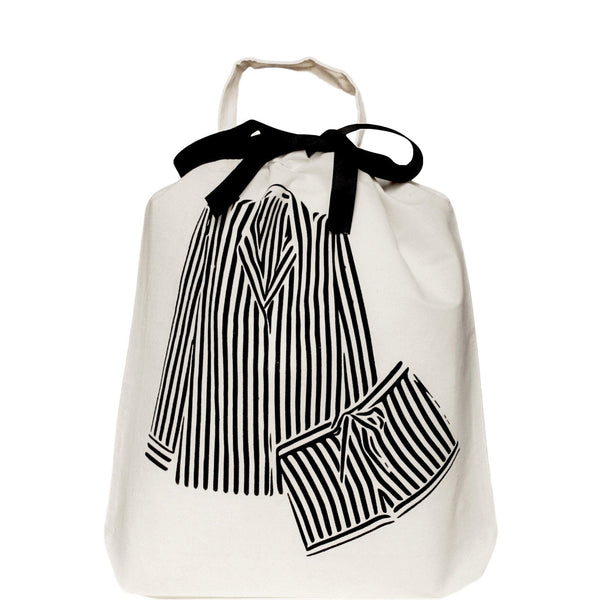 bag all Striped Pajamas Travel Bag Cream