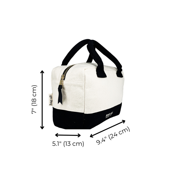 Bag All Stylish Monogram Lunch Box Insulated Cream