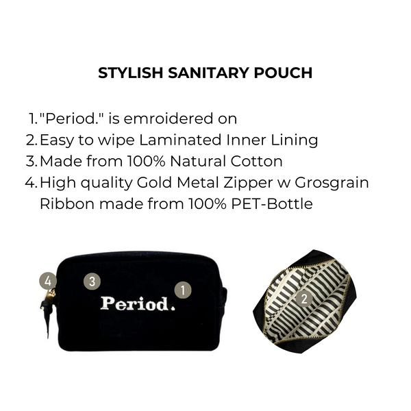 Bag All Stylish Sanitary Pouch Black
