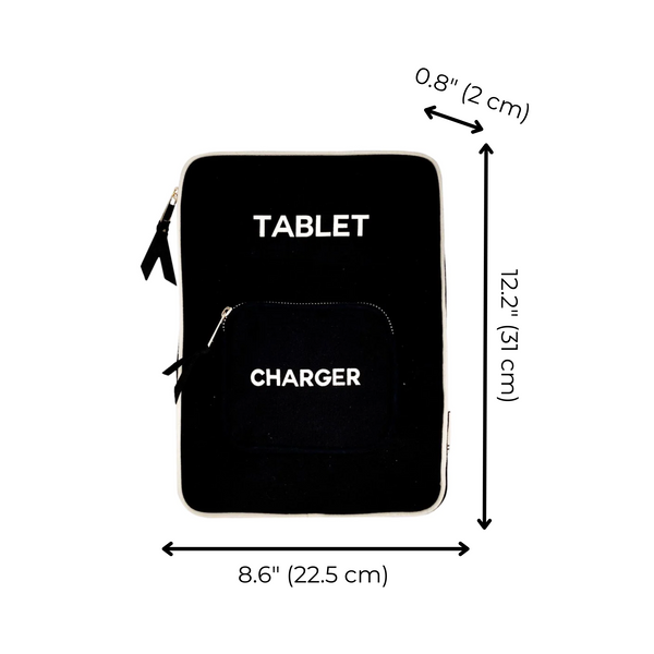 Bag All Tablet Case 11" Charger Pocket Black
