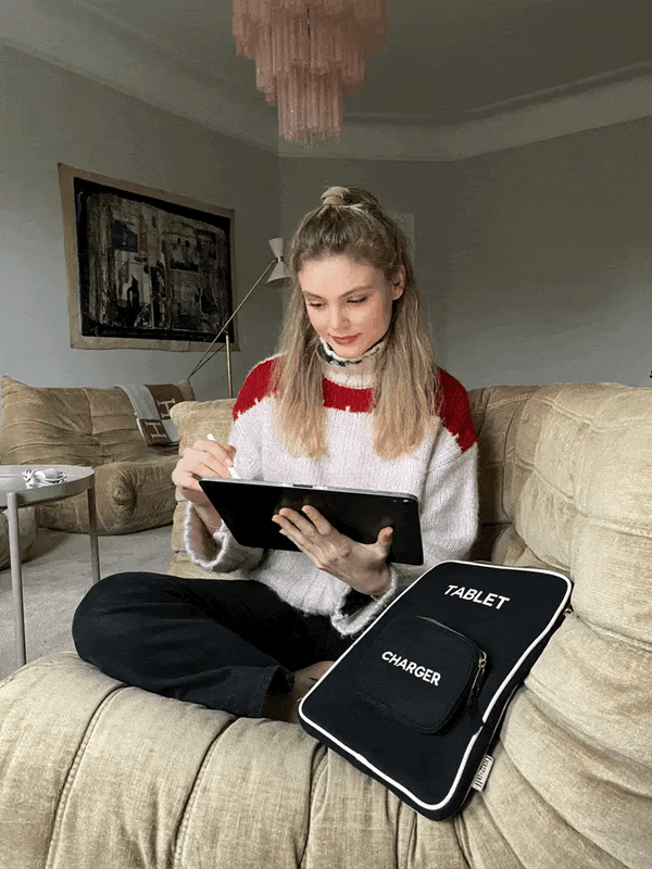 bag all Tablet Case 11" Charger Pocket Black