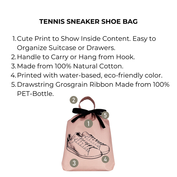 Bag All Tennis Sneaker Shoe Bag Pink/Blush