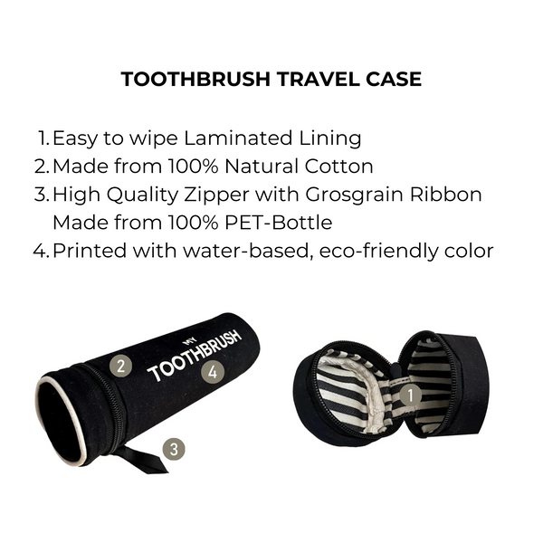 Bag All Toothbrush Travel Case Black