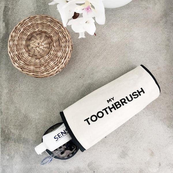 Bag All Toothbrush Travel Case Cream