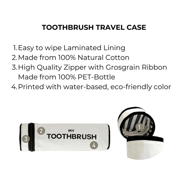 Bag All Toothbrush Travel Case Cream