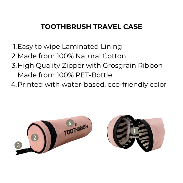 Bag All Toothbrush Travel Case Pink/Blush