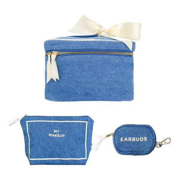 Bag All Trendy Denim Travel Gift Set 3-pack Denim