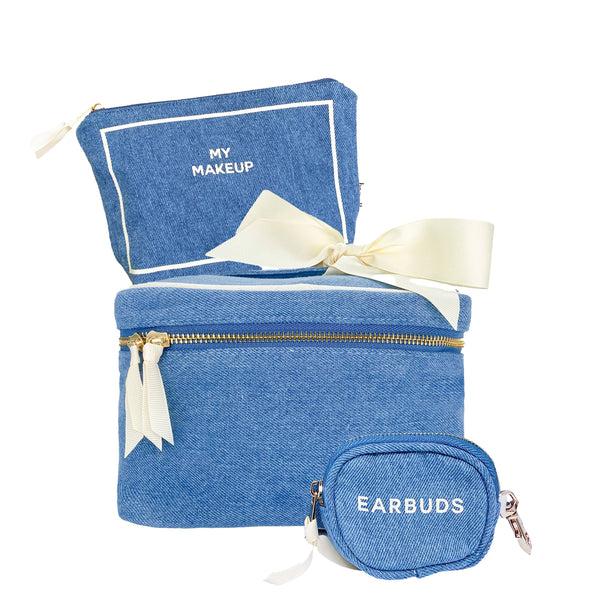 bag all Trendy Denim Travel Gift Set 3-pack Denim