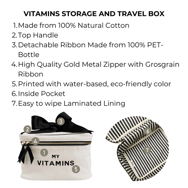 Bag All Vitamins Storage And Travel Box Cream