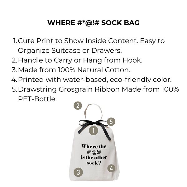 Bag All Where #* # Sock Bag Cream