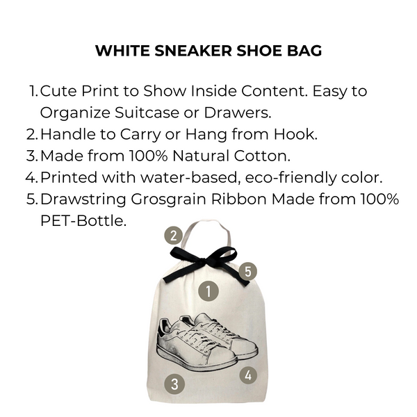 Bag All White Sneaker Shoe Bag Cream