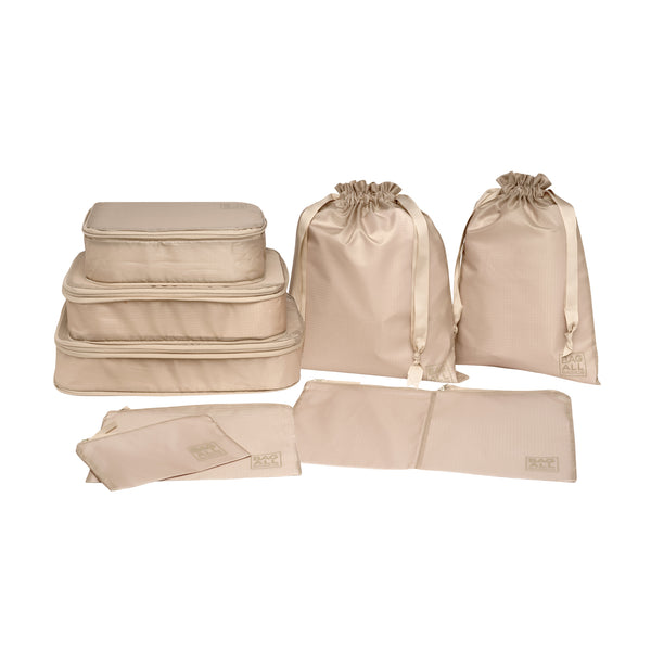 Bag All Compression Cubes & Packing Bags Set 8-pack Taupe