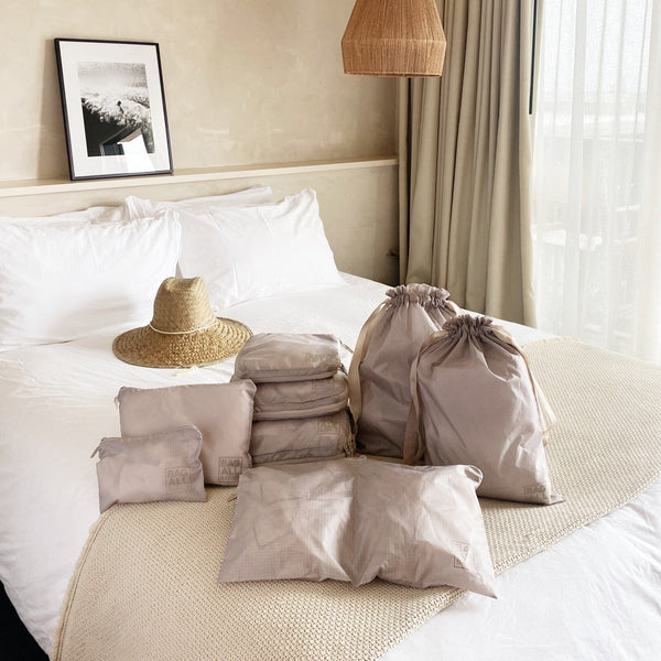 bag all Compression Cubes & Packing Bags Set 8-pack Taupe