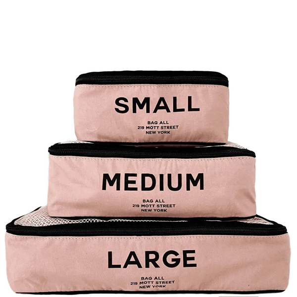 bag all Cotton Packing Cubes Print 3-pack Pink/Blush