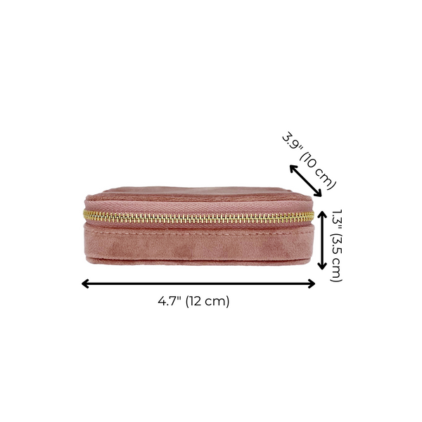 Bag All Cute Jewelry Box Monogrammable Pink Recycled Velvet