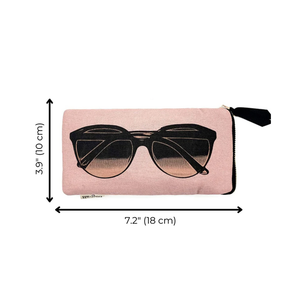 Bag All Glasses Case With Outside Pocket Pink/Blush