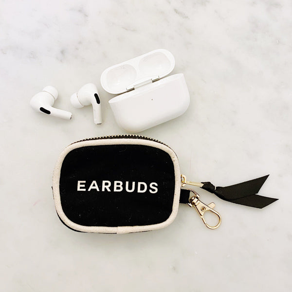 Bag All Handbag Organizer Trio: Trinket Makeup & Earbud Cases Black