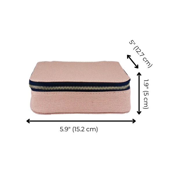 Bag All Large Pill Travel Case With Individual Daily Pill Organizer Pink/Blush