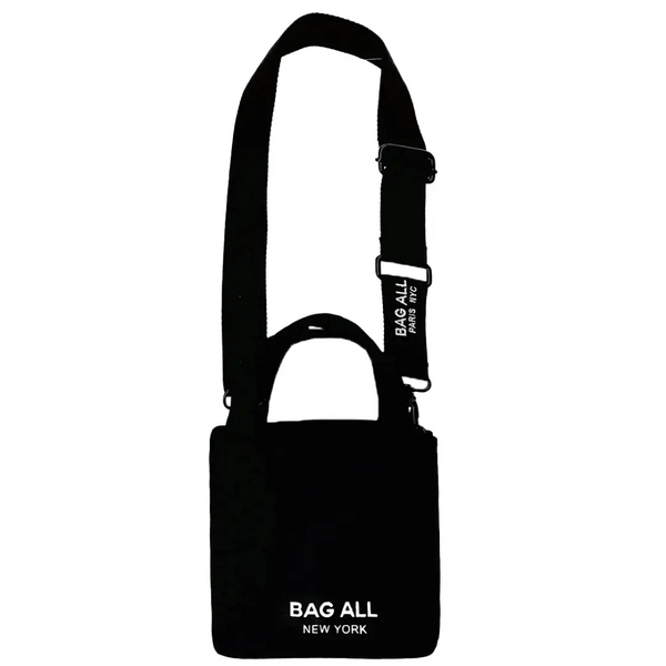 bag all Mini Tote Bag with Strap and Inside Pocket Black