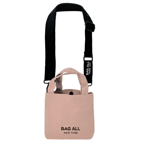 bag all Mini Tote Bag with Strap and Inside Pocket Pink/Blush