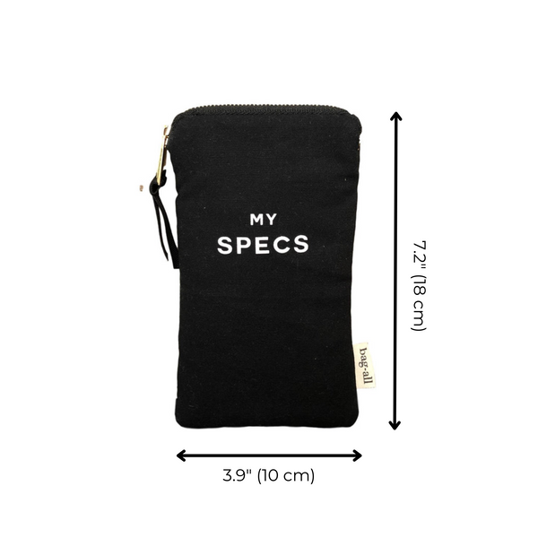 Bag All My Specs Glasses Case With Outside Pocket Black