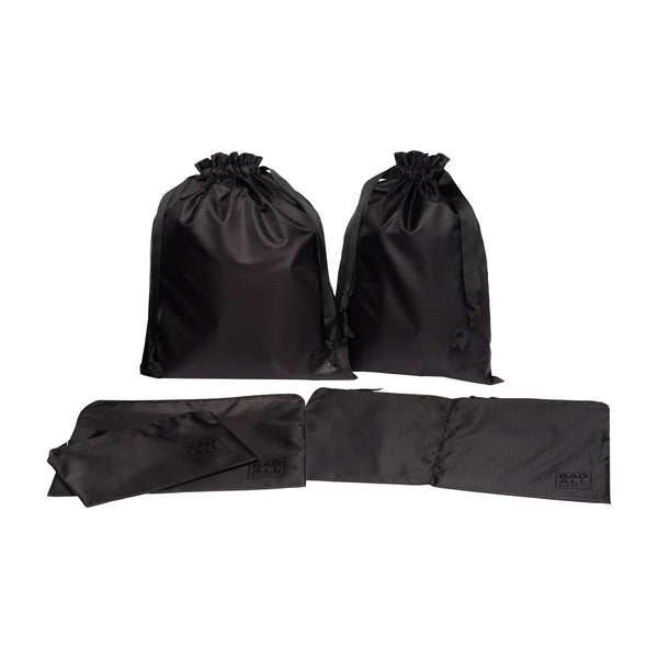 bag all Packing Bags Set in Recycled Nylon 5-pack Black
