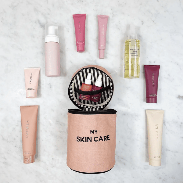 Bag All Round Skin Care Case With Handle Pink/Blush