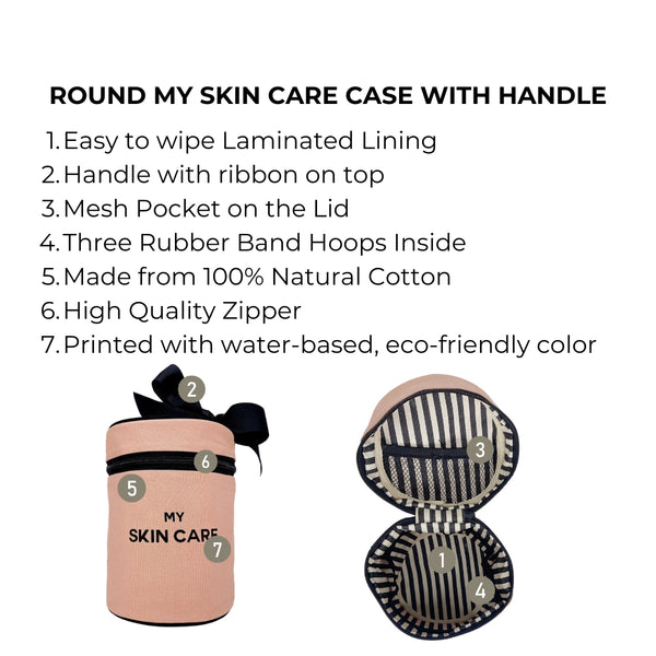 Bag All Round Skin Care Case With Handle Pink/Blush