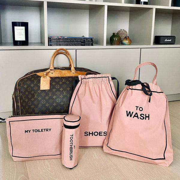 bag all Toiletry Travel Gift Set Deal 4-Pack Pink/Blush