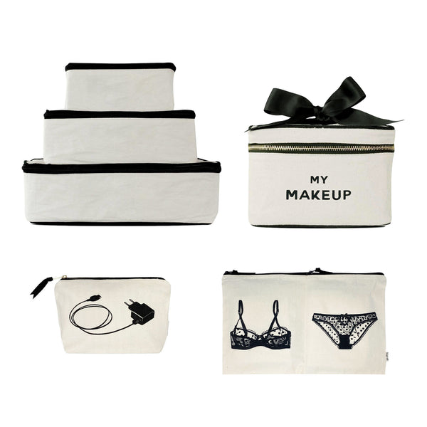 bag all Travel Glam 4-Pack: Organize Lingerie Makeup & Tech Cream