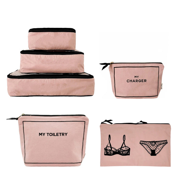 bag all Weekend Essential Packing Set 4-Pack Pink/Blush