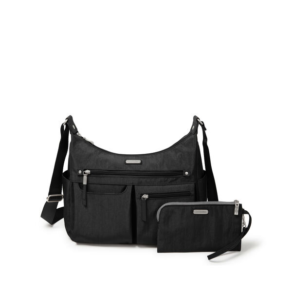 Baggallini Anywhere Large Hobo Tote With RFID Phone Wristlet