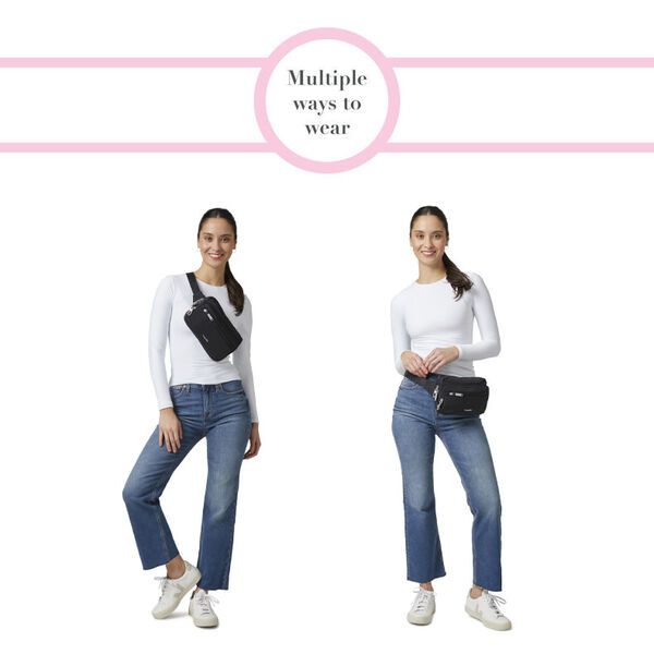 Baggallini Securtex Anti-Theft Belt Bag Sling