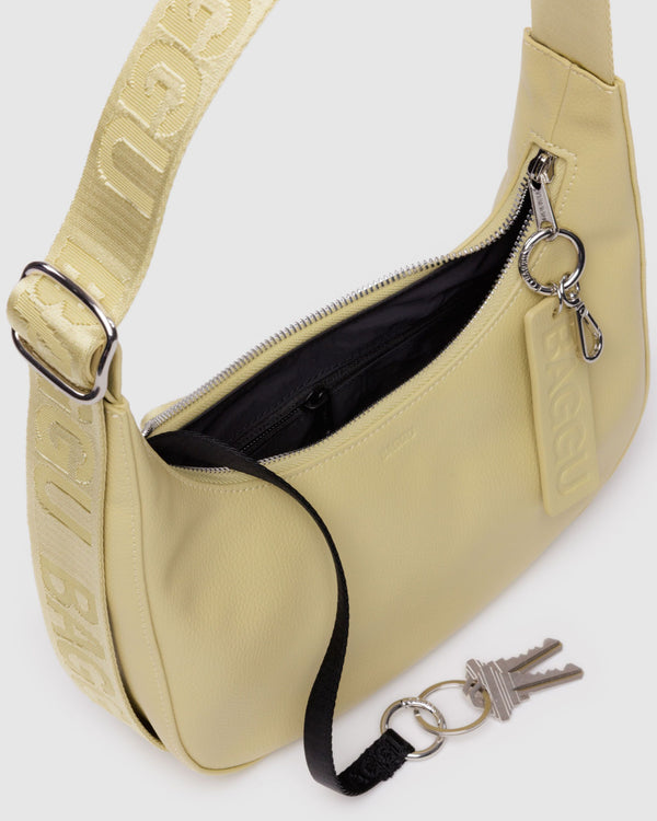Baggu Small Recycled Leather Crescent Bag