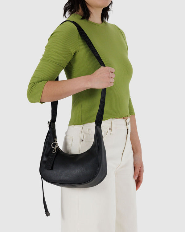 Baggu Small Recycled Leather Crescent Bag