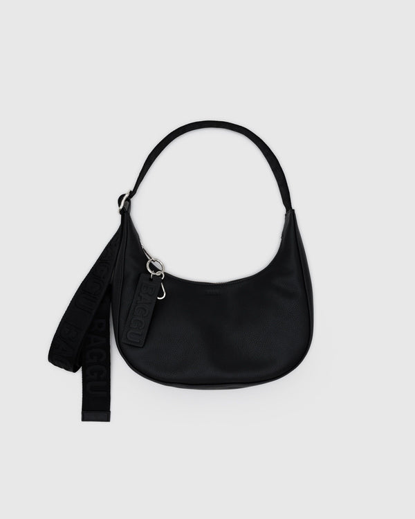 baggu Small Recycled Leather Crescent Bag