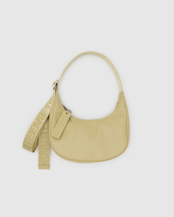 baggu Small Recycled Leather Crescent Bag