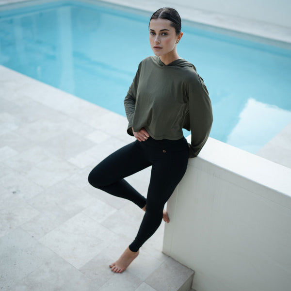 Bahé Yoga ATTUNE SIDE POCKET LEGGING FULL LENGTH BLACK