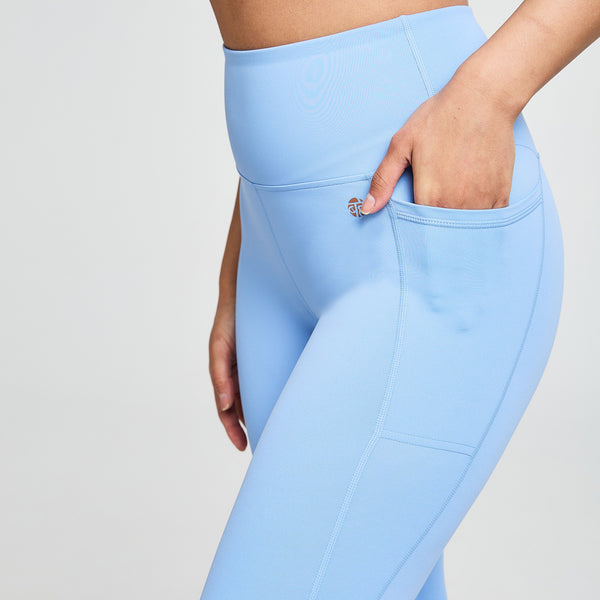 bahé yoga ATTUNE SIDE POCKET LEGGING FULL LENGTH OCEAN BLUE