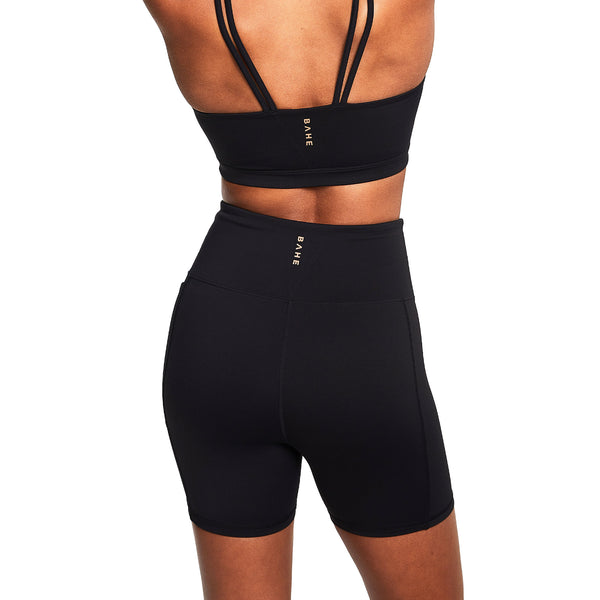 Bahé Yoga DINAMICA HIGH-RISE SHORTS 5" BLACK