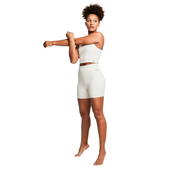 Bahé Yoga DINAMICA HIGH-RISE SHORTS 5" COCONUT