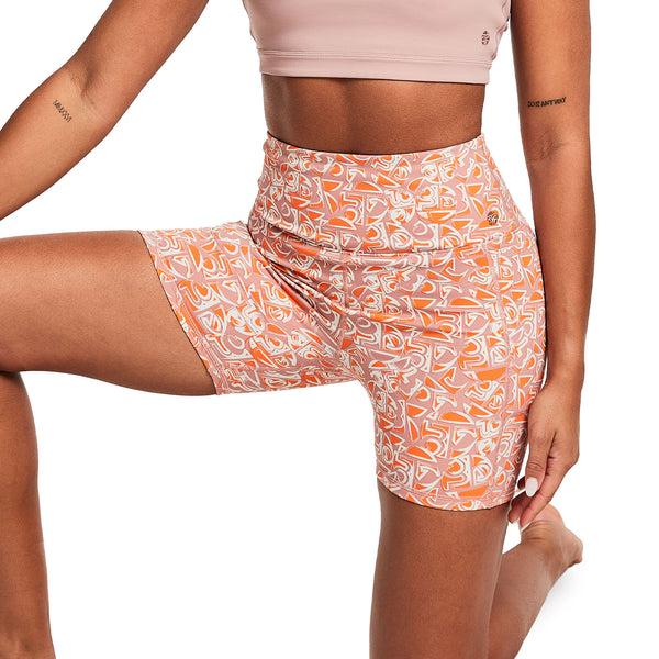 Bahé Yoga DINAMICA HIGH-RISE SHORTS 5" SYMBOL MAUVE