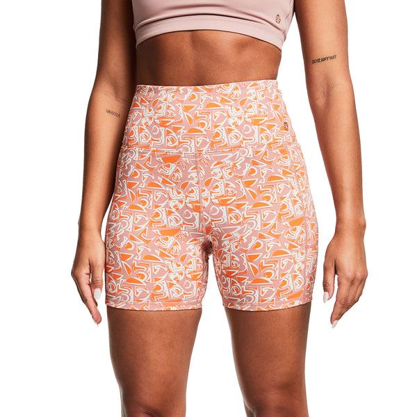 bahé yoga DINAMICA HIGH-RISE SHORTS 5" SYMBOL MAUVE