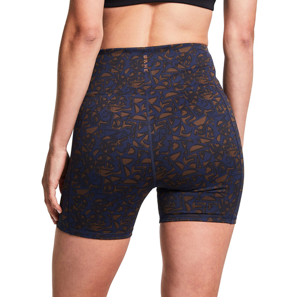 Bahé Yoga DINAMICA HIGH-RISE SHORTS 5" SYMBOL NAVY