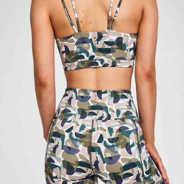 Bahé Yoga DINAMICA STRAPPY ACTIVE BRA CAMO