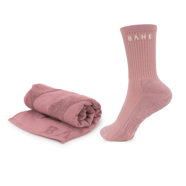 bahé yoga STUDIO DUET SOCK AND TOWEL COMBO